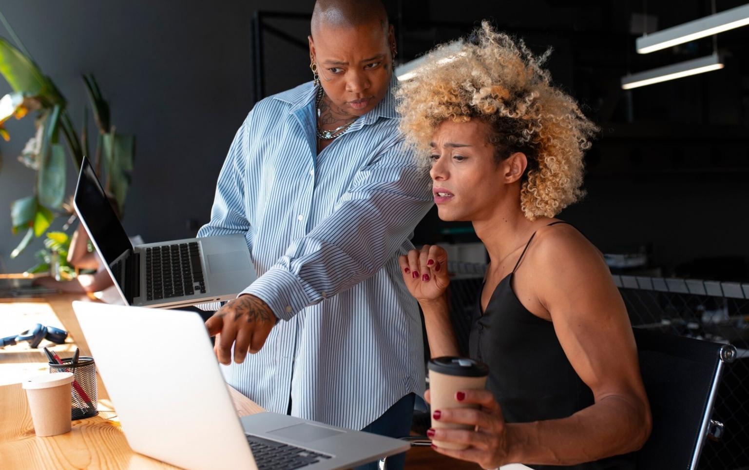 Family reviewing financial documents together during seasonal budget planning